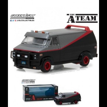GREENLIGHT - The A-Team: GMC Vandura Grey and Black 1:43 Scale GREENLIGHT - The A-Team: GMC Vandura Grey and Black 1:43 Scale