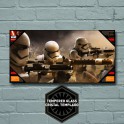 Star Wars Episode VII Glass Poster Stormtroopers 50 x 25 cm