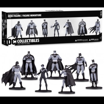 BATMAN B&W MINI PVC FIG S.1 7-PACK BATMAN B&W MINI PVC FIG S.1 7-PACK