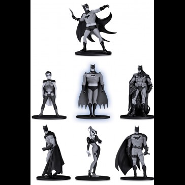 DC DIRECT - BATMAN B&W MINI PVC FIG S.2 7-PACK DC DIRECT - BATMAN B&W MINI PVC FIG S.2 7-PACK