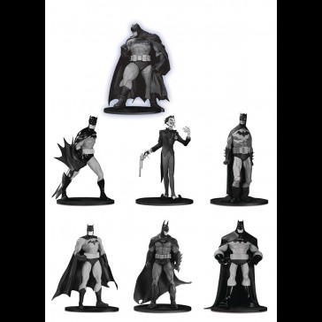 DC DIRECT - BATMAN BLACK&WHITE MINI FIG 7 PK SET DC DIRECT - BATMAN BLACK&WHITE MINI FIG 7 PK SET