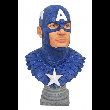 DIAMOND - LEGENDS 3D MARVEL CAPTAIN AMERICA BUST DIAMOND - LEGENDS 3D MARVEL CAPTAIN AMERICA BUST