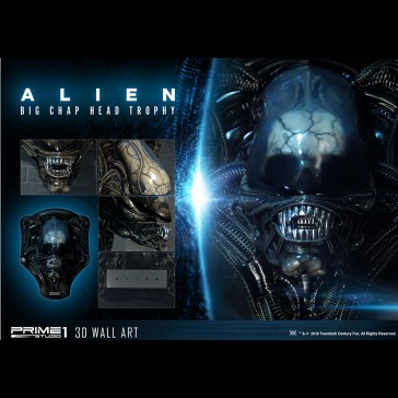 PRIME 1 - Alien 3D Wall Art Big Chap Head Trophy 58 cm