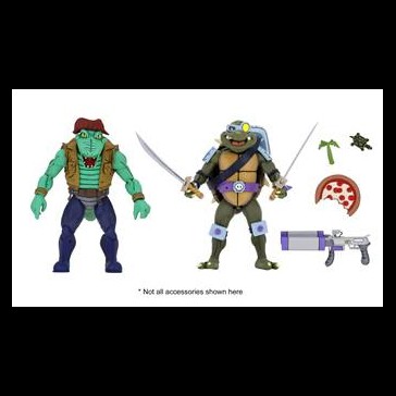 NECA - TMNT CARTOON S.3 LEATHER HEAD&SLASH 2PK NECA - TMNT CARTOON S.3 LEATHER HEAD&SLASH 2PK