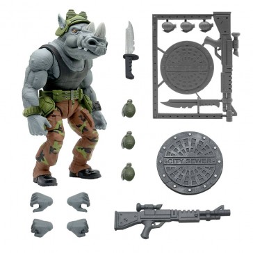 SUPER 7 - Teenage Mutant Ninja Turtles Ultimates Action Figure Rocksteady 20 cm SUPER 7 - Teenage Mutant Ninja Turtles Ultimates Action Figure Rocksteady 20 cm