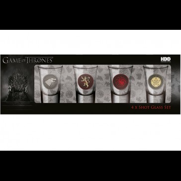 GAME OF THRONES SHOT GLASSES SET GAME OF THRONES SHOT GLASSES SET