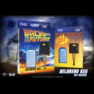 DOCTOR COLLECTOR - BTTF Delorean Key Set Replica