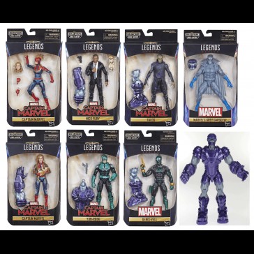 HASBRO - Marvel Legends Captain Marvel set di 7 A.Figure + KREE SENTRY HASBRO - Marvel Legends Captain Marvel set di 7 A.Figure + KREE SENTRY