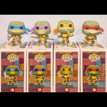 FUNKO - TMNT Tartarughe Ninja Set completo 4 Pop! FUNKO - TMNT Tartarughe Ninja Set completo 4 Pop!