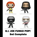 FUNKO - POP! G.I. Joe Set completo d 4 Baroness - Scarlett - Snake Eyes - V2 Storm Shadow
