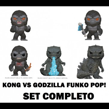 FUNKO - POP! Godzilla VS Kong Set completo FUNKO - POP! Godzilla VS Kong Set completo
