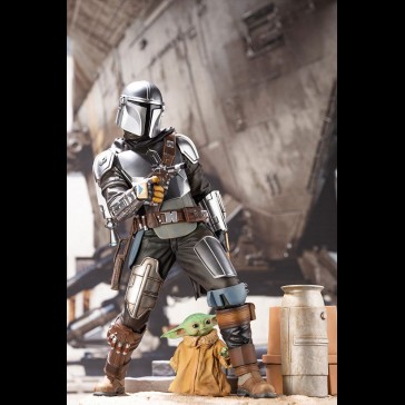 KOTOBUKIYA - Star Wars The Mandalorian ARTFX Statue 1/7 Mandalorian & The Child 26 cm