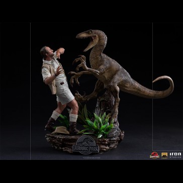 IRON STUDIOS - Jurassic Park Clever Girl Velociraptor 1/10 Statua
