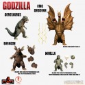 MEZCO - Godzilla: 5 Points XL - Destroy All Monsters 1968 Action Figure 2 Box Set