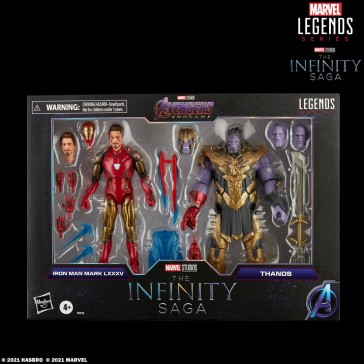 HASBRO - The Infinity Saga Marvel Legends Series Action Figure 2-Pack 2021 Iron Man & Thanos (Endgame) 15 cm