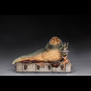 IRON STUDIOS - Star Wars Deluxe Art Scale Statue 1/10 Jabba The Hutt 38 cm