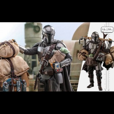 HOT TOYS DELUXE - Star Wars: The Mandalorian - Deluxe The Mandalorian and Grogu 1:6 Scale Figure Set