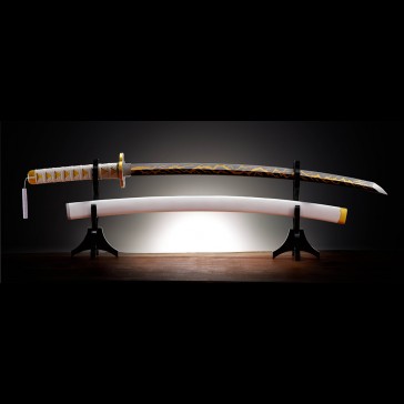 BANDAI - Demon Slayer: Kimetsu no Yaiba Proplica Replica 1/1 Nichirin Sword (Zenitsu Agatsuma) 88 cm