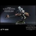 HOT TOYS - Star Wars: Return of the Jedi - Scout Trooper and Speeder Bike 1:6 Scale Figure Set