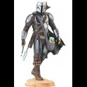 GENTLE GIANT - Star Wars The Mandalorian Premier Collection 1/7 The Mandalorian with The Child 25 cm