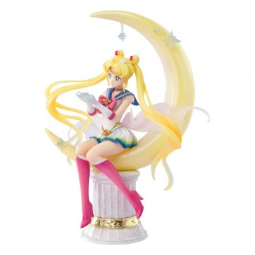 BANDAI - Sailor Moon Eternal Figuarts ZERO Chouette PVC Statue Super Sailor Moon Bright Moon 19 cm