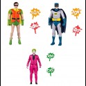 McFARLANE - DC Retro A. Figure 15cm. Batman 66 Set di 3 Batman - Joker - Robin