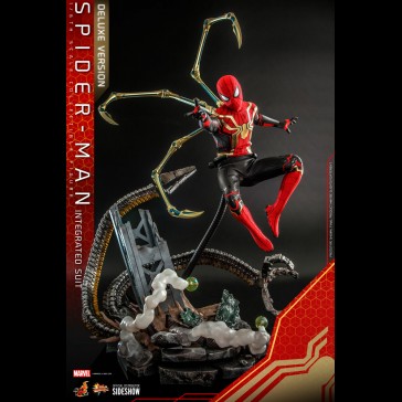 HOT TOYS DELUXE - Marvel: Spider-Man No Way Home - Spider-Man Integrated Suit 1:6 Scale Figure