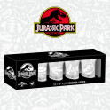Jurassic Park Shotglass 4-Pack Logo & Symbols