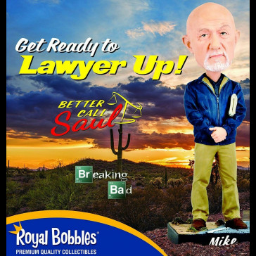 ROYAL BOBBLES - Better Call Saul Mike Ehrmantraut Bobblehead ROYAL BOBBLES - Better Call Saul Mike Ehrmantraut Bobblehead
