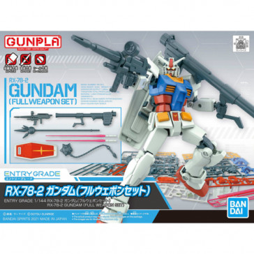BANDAI - EG Entry Grade Gundam RX-78-2 1/144 Full Weapon Set