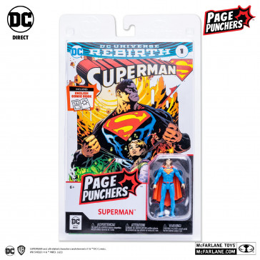 McFARLANE - DC Page Punchers Superman + Comic