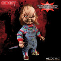 MEZCO - Bride of Chucky: Mega Scale Talking Scarred Chucky 15 inch Action Figure