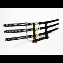 MEDIOEVO - Kill Bill Set di 3 Katane Sposa - Budd - Bill + supporto da 3 OMAGGIO