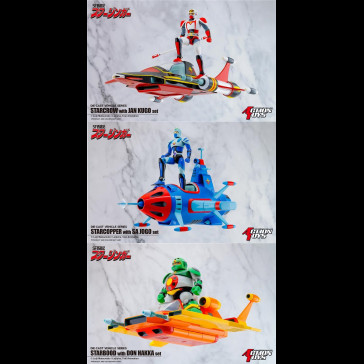 ACTION TOYS - Starzinger Starcrow - Starcopper - Starbood Set completo
