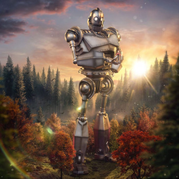 IRON STUDIOS - Iron Giant and Hogharth 1/20 Statua