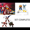 BANDAI - Getter 1 - 2 - 3 + Black Getter - Getter Dragon - Shin Getter I + Liger - Poseidon Super Mini Pla set completo