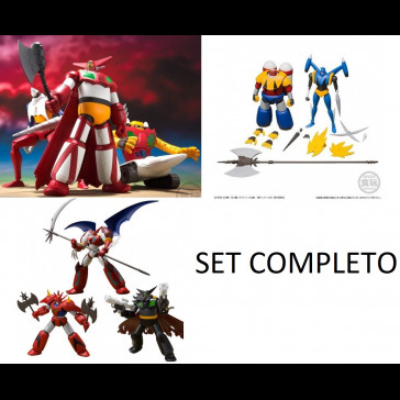 BANDAI - Getter 1 - 2 - 3 + Black Getter - Getter Dragon - Shin Getter I + Liger - Poseidon Super Mini Pla set completo BANDAI - Getter 1 - 2 - 3 + Black Getter - Getter Dragon - Shin Getter I + Liger - Poseidon Super Mini Pla set completo