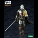 KOTOBUKIYA - Star Wars The Mandalorian ARTFX Statue 1/10 Mandalorian & Grogu with Beskar Staff 18 cm