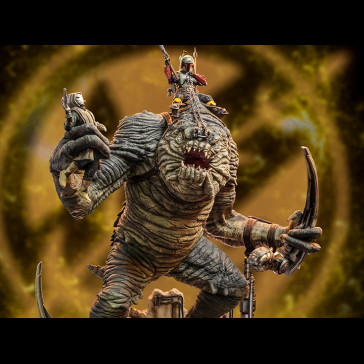 IRON STUDIOS - Star Wars Boba Fett And Rancor 1/20 Statue