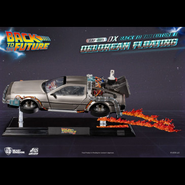 BEAST KINGDOM DELUXE - Back to the Future Egg Attack Floating Statue Back to the Future II DeLorean 20 cm