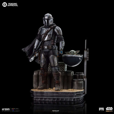 IRON STUDIOS - Mandalorian Din Djarin And Din Grogu 1/10 Statue