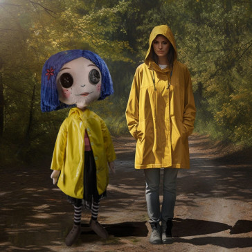 NECA - Coraline with Button Eyes Life Sized Plush Doll