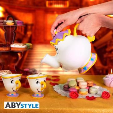 ABYSTYLE - Disney: Beauty and the Beast - Teiera Mrs Potts + 2 tazze Chicco