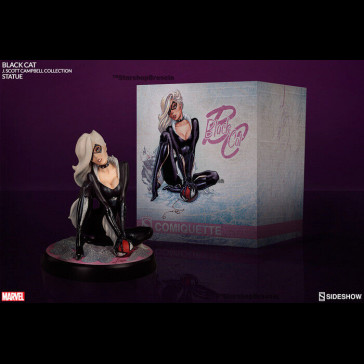 SIDESHOW - Spider-Man Black Cat by J.Scott Campbell Comiquette Polystone Statue