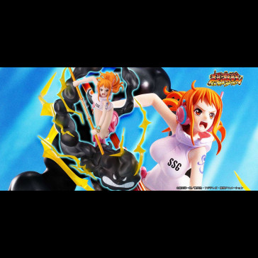 BANDAI - One Piece Figuarts ZERO Extra Battle PVC Statue Nami Lightning Blast 17 cm