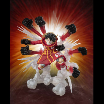 BANDAI - One Piece Monkey D. Luffy Gum-Gum Hawk Gatling Extra Battle Figuarts Zero