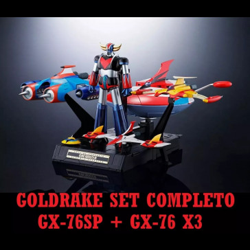 BANDAI - Gx-76sp Grendizer Anime Color Version + GX-76X3 SET COMPLETO