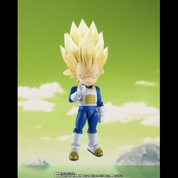 BANDAI - Dragon Ball S.H.Figuarts Action Figure Super Saiyan Level 3 Vegeta (mini) Daima 8 cm