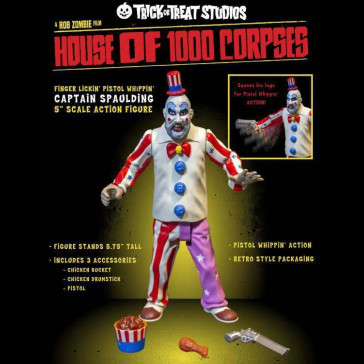 TRICK or TREAT - House of 1000 Corpses Action Figure Finger Lickin' Pistol Whippin' Captain Spaulding 15 cm