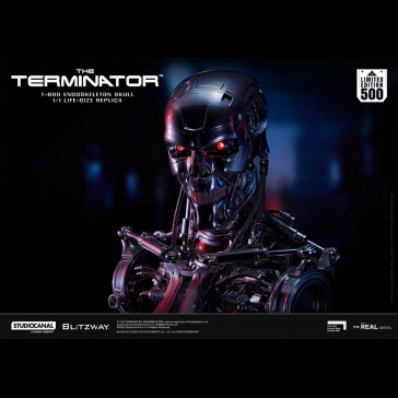 BLITZWAY - The Terminator The Real Series Life Size Bust T-800 Endoskeleton Skull 50 cm